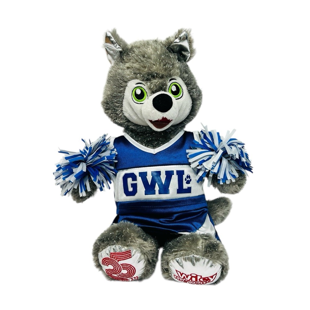 Build A Bear Wiley Wolf Plush Great Wolf Lodge Resort 25th B-Day Cheer Outfit